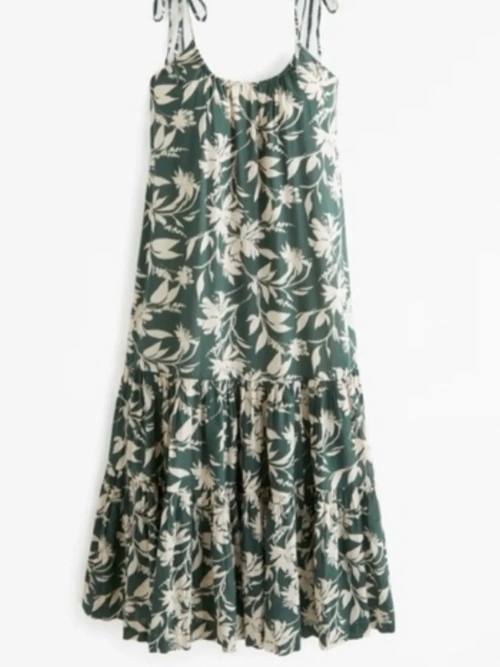 Abercrombie & Fitch Green Floral Maxi Dress